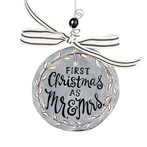Glory Haus First Christmas Mr & Mrs Flat Ornament