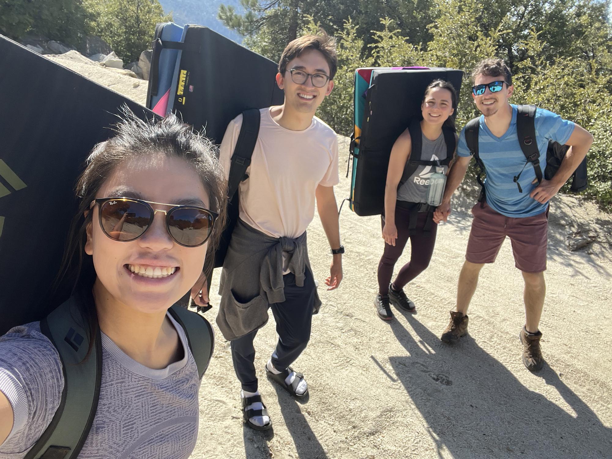 Bouldering at Black Mountain with Luke and Esther!