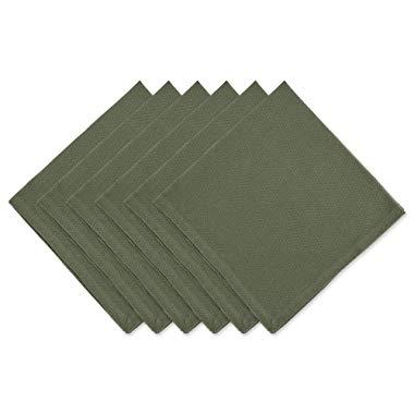 DII Artichoke Green Solid (Set of 6) Woven Napkin Set, 20x20