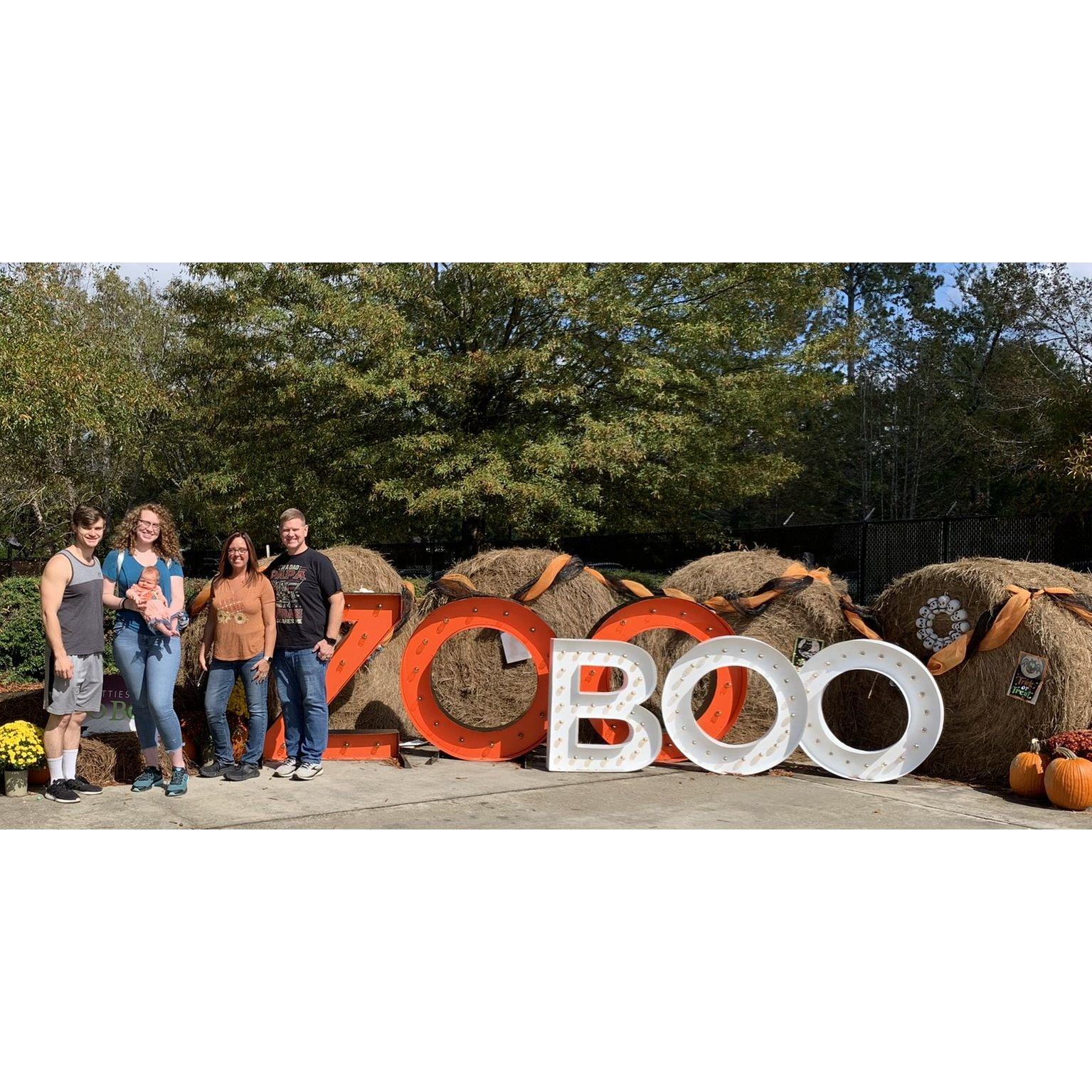 Iris' first trip to the zoo with Mamaw Jackie and Papaw Brian!