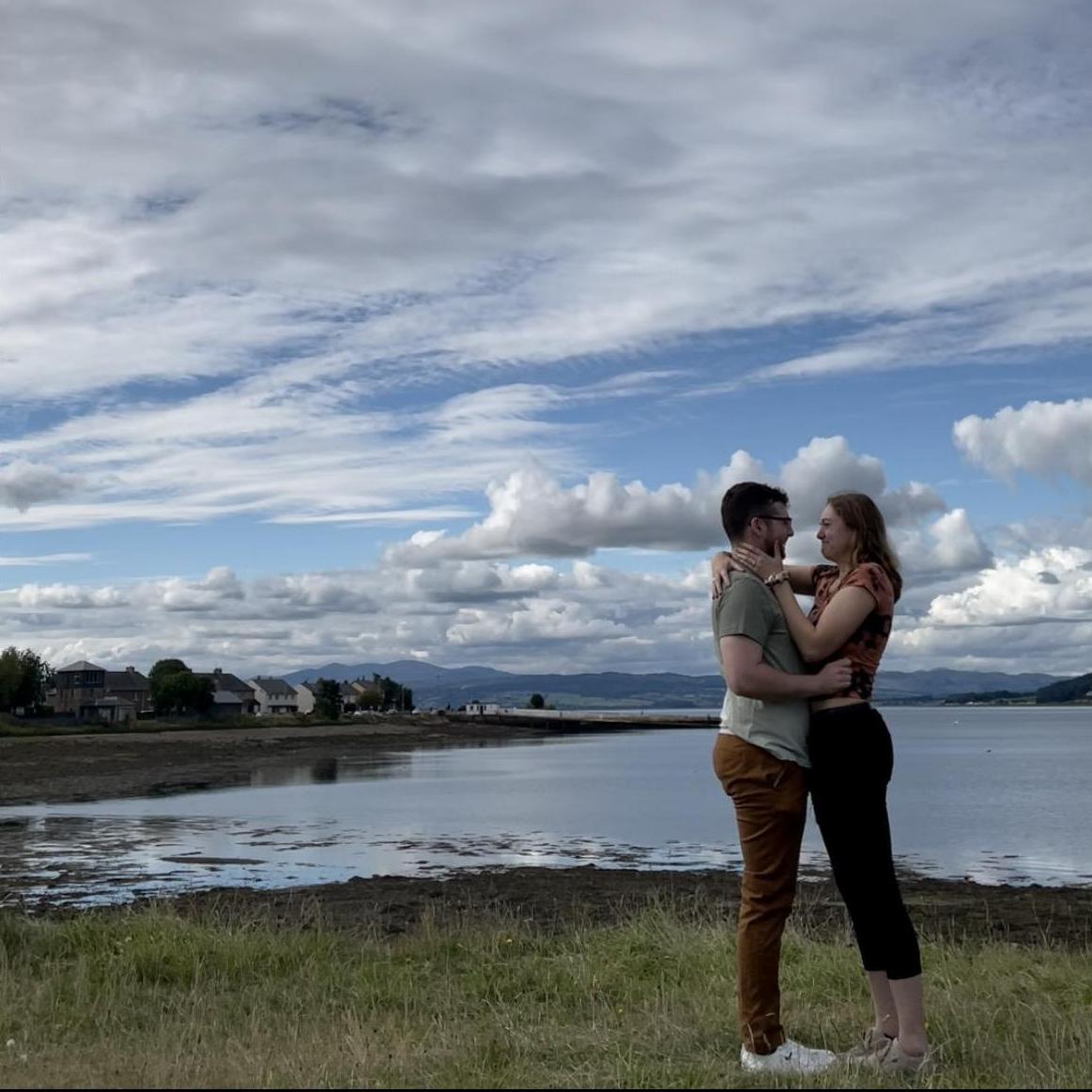 September 14, 2021 in Inverness, Scotland Scott got down on one knee and asked Katie to marry him!