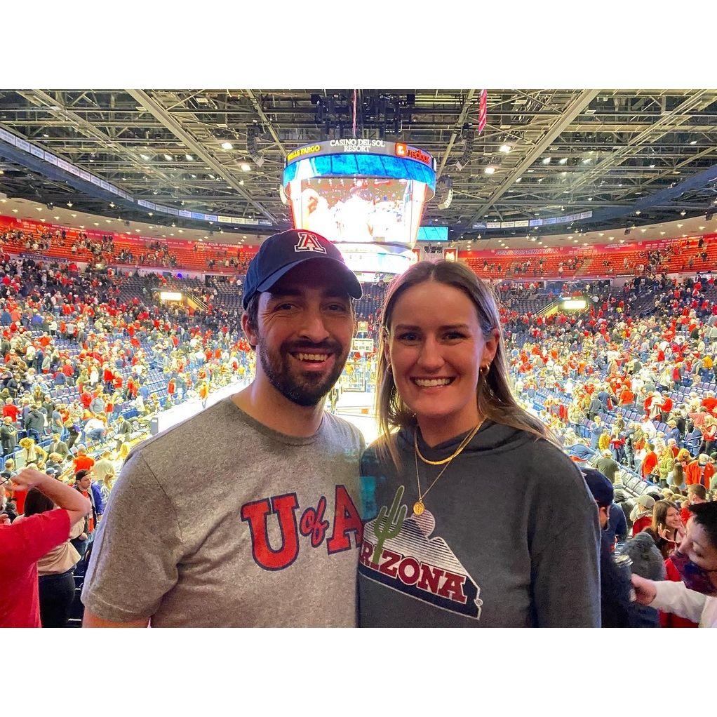 First time at McKale together - Bear Down!