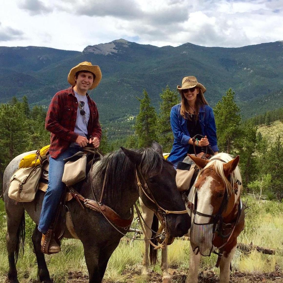 Horseback-riding in Colorado -- nothing better.