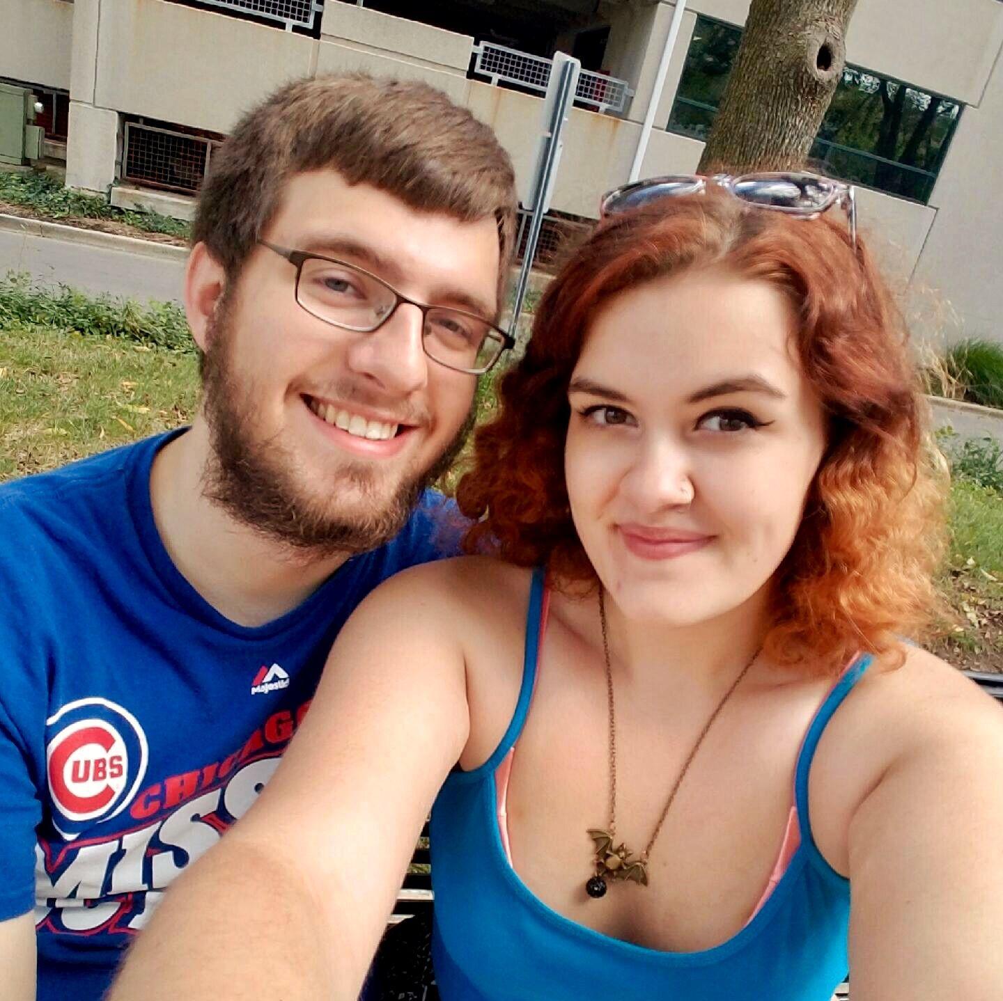 One of the earliest photos of us. Taken on a trip to Springfield in 2016.