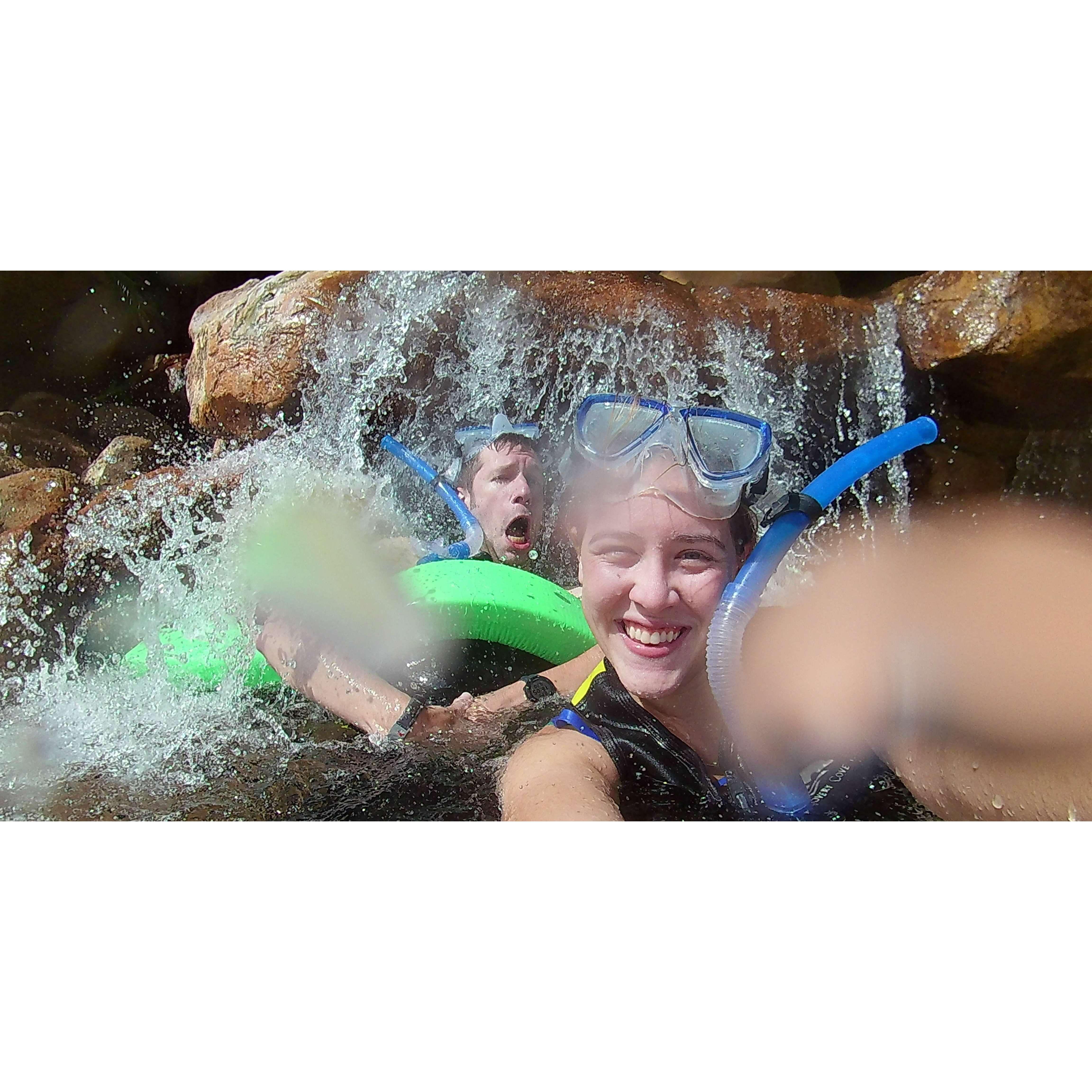 Stuck under a waterfall 😂