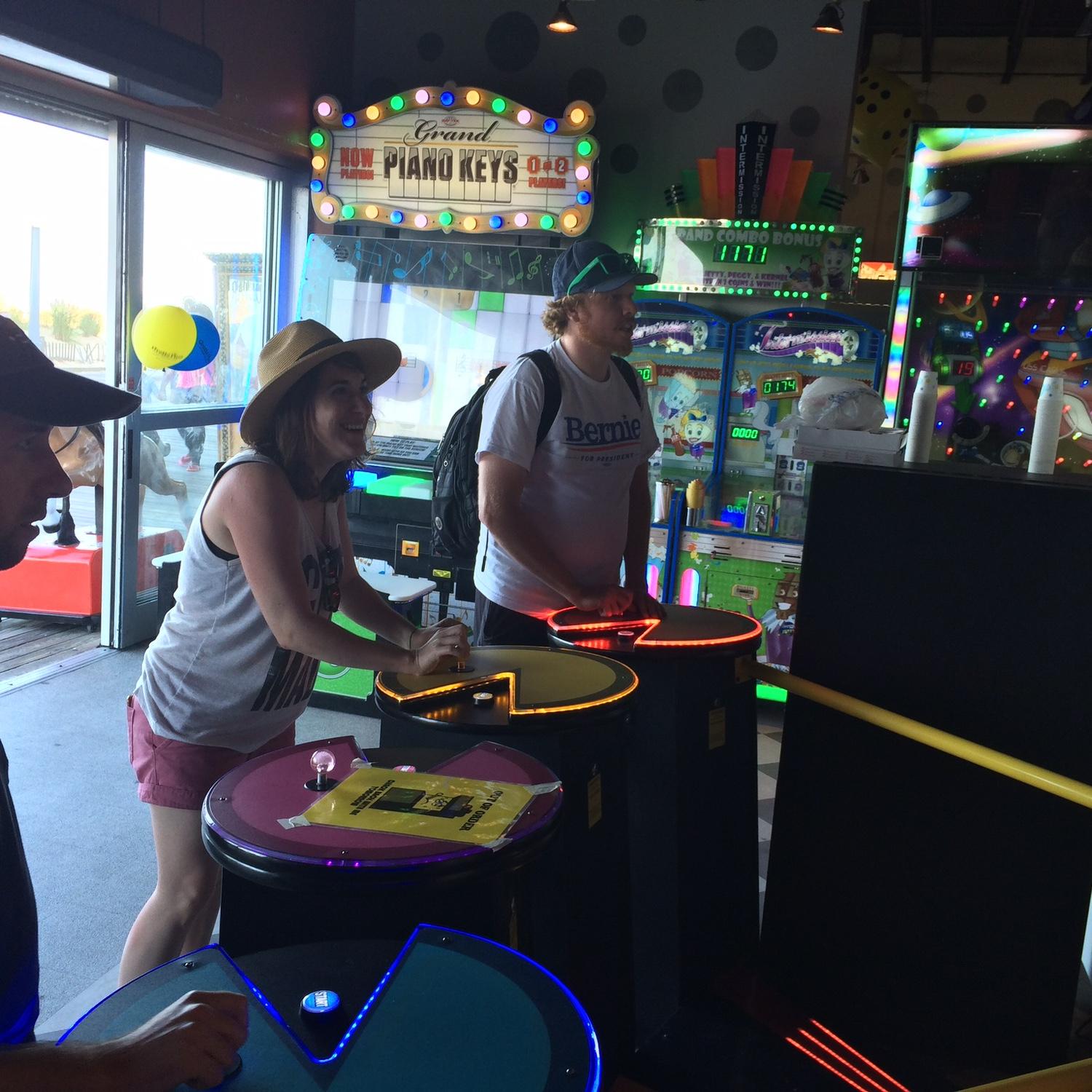 Summer 2016- In an arcade at Rehoboth Beach for a day trip with some DC friends.