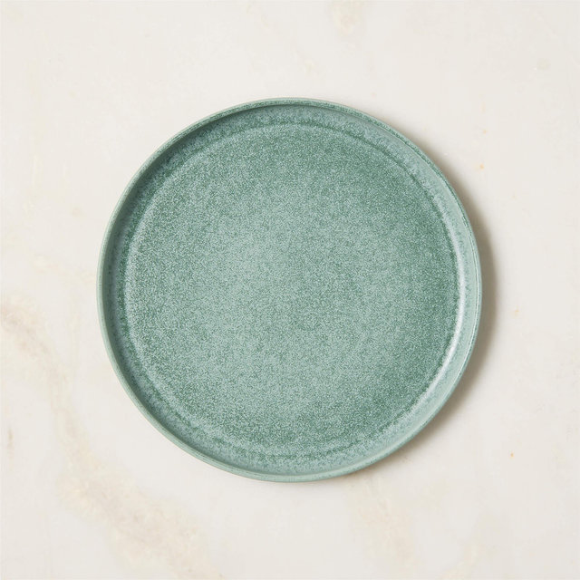 Drift Light Teal Salad Plate with Reactive Glaze