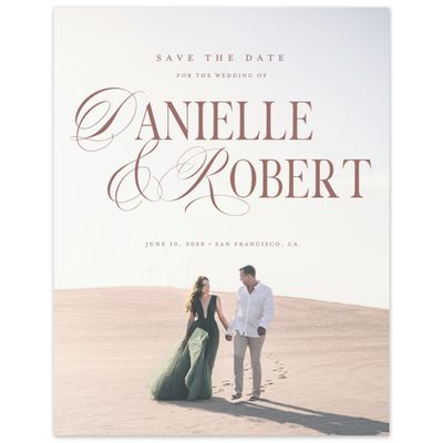 Clay Brown Wedding Digital Save the Date - Nevis Photo