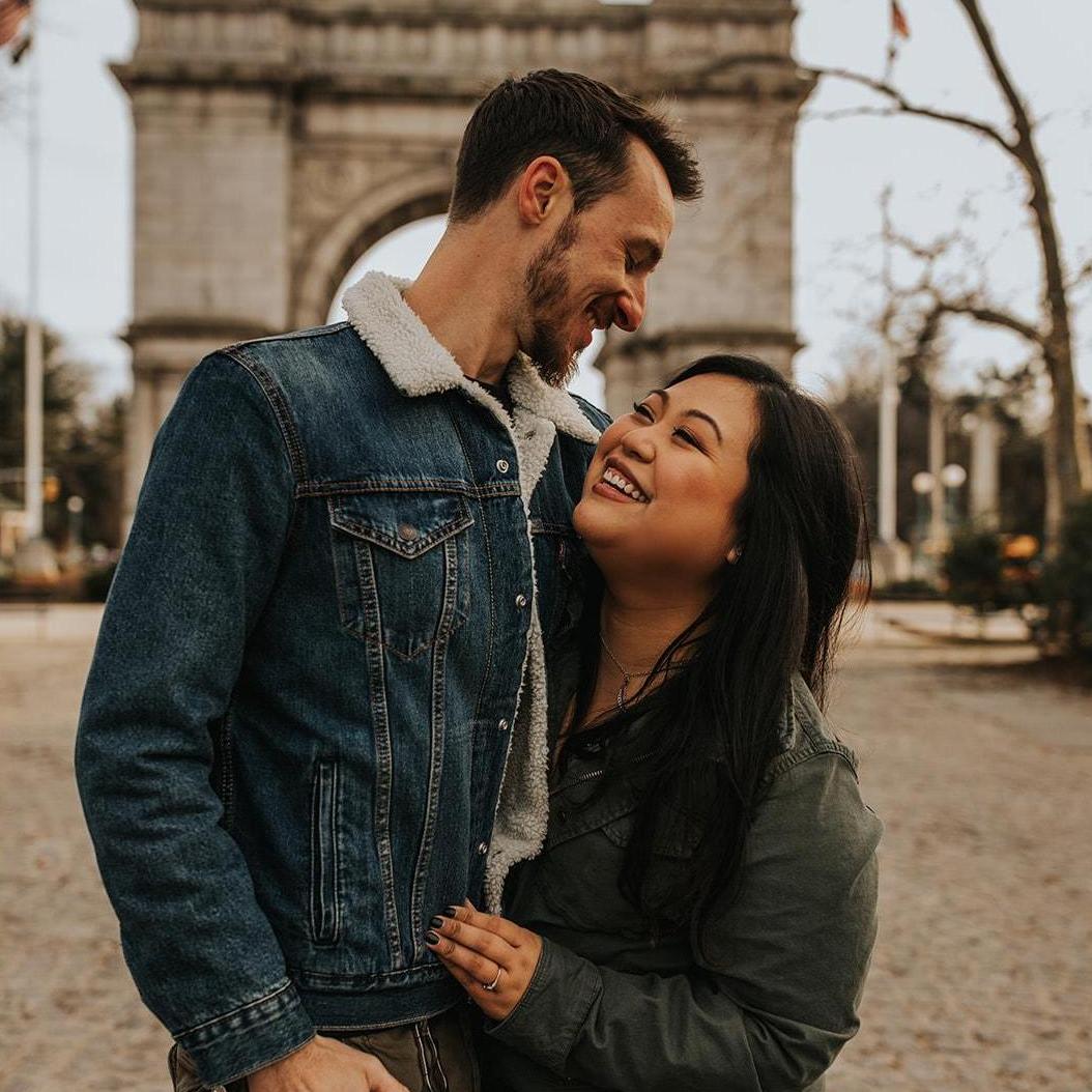 Engagement shoot a month before the 2020 lockdown
