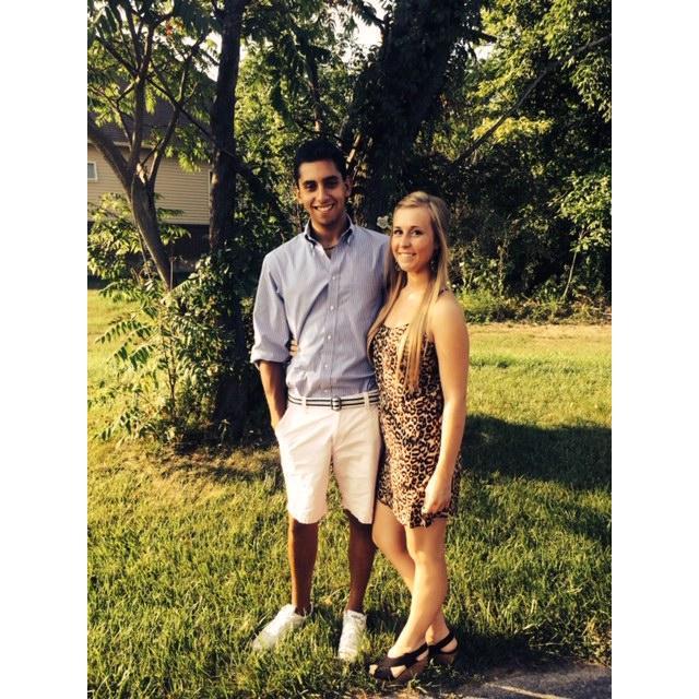 August 2014: Saying the first big goodbye to Anthony before he starts his college journey