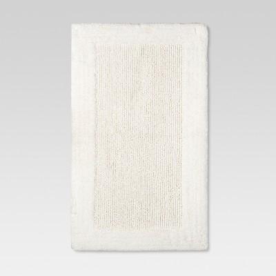 38"x23" Performance Textured Bath Rug White - Threshold™