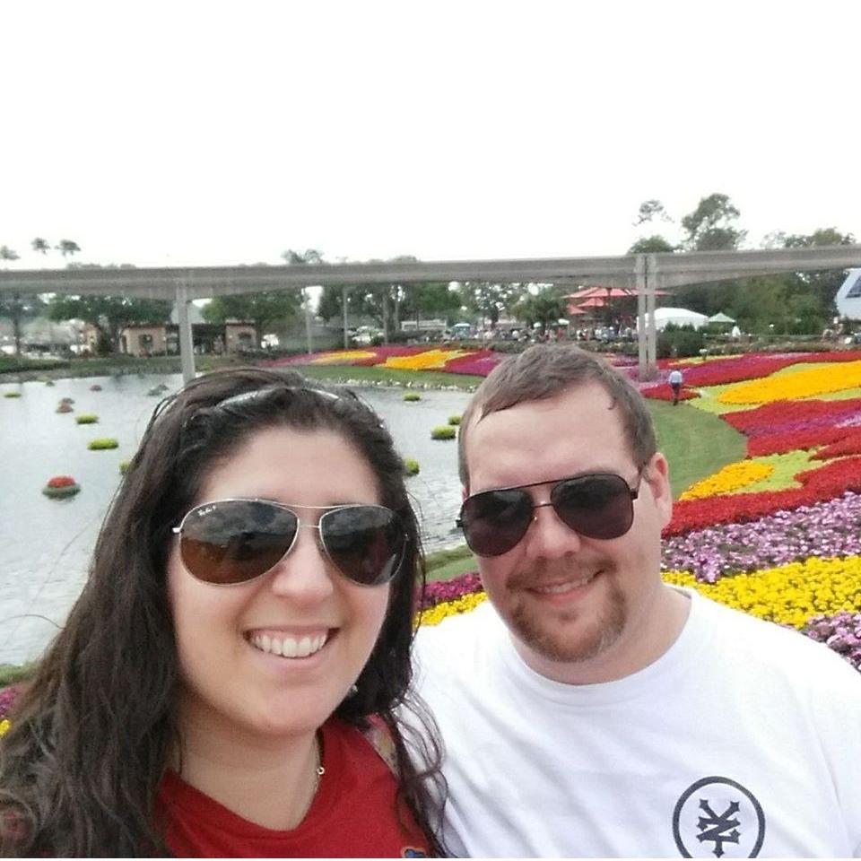 Enjoying Epcot.