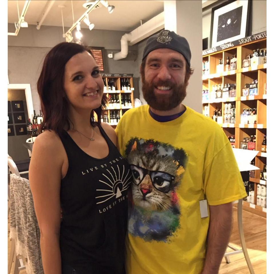 Our first photo together (before we were even dating!).