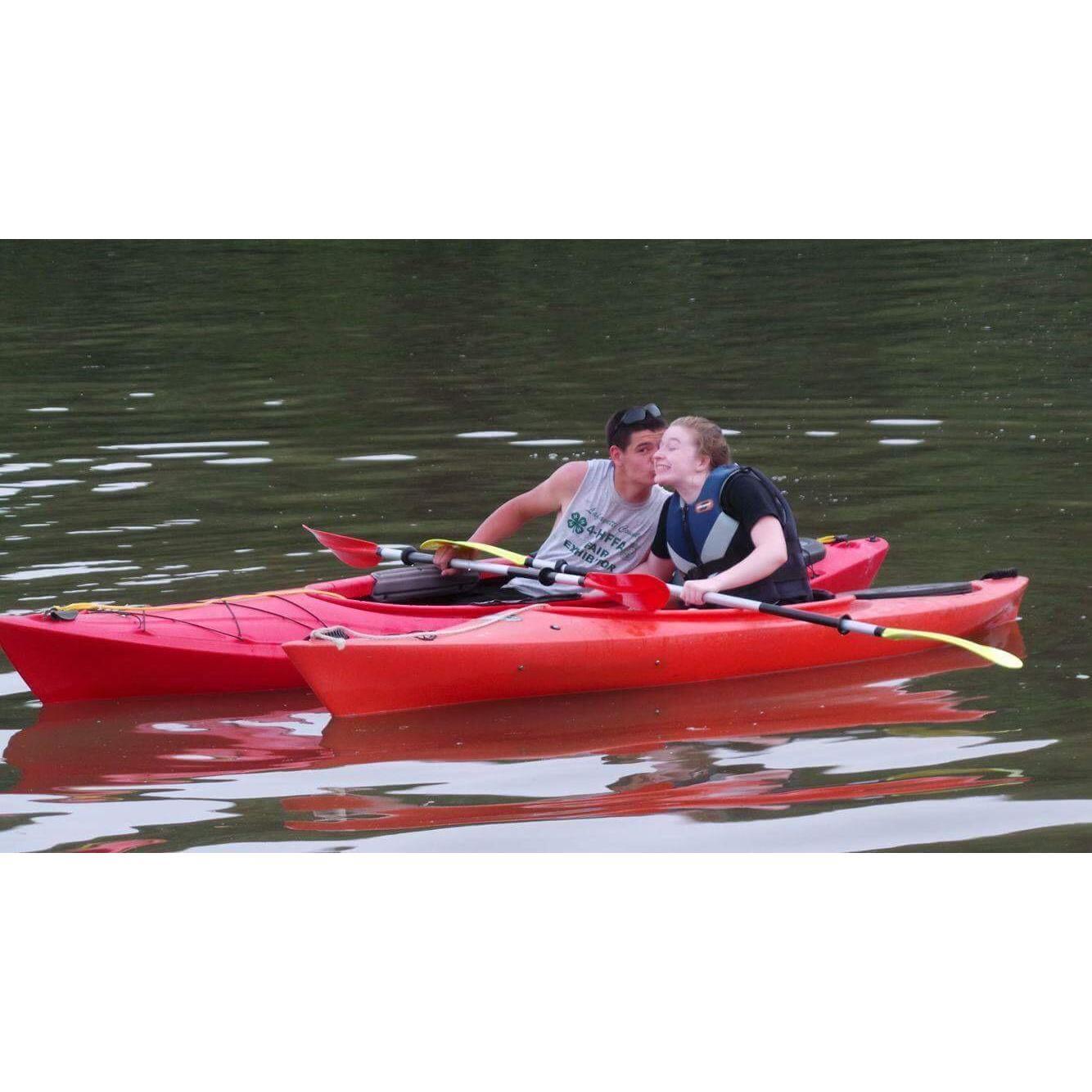 A few seconds after this kiss he tried to dump my kayak over...