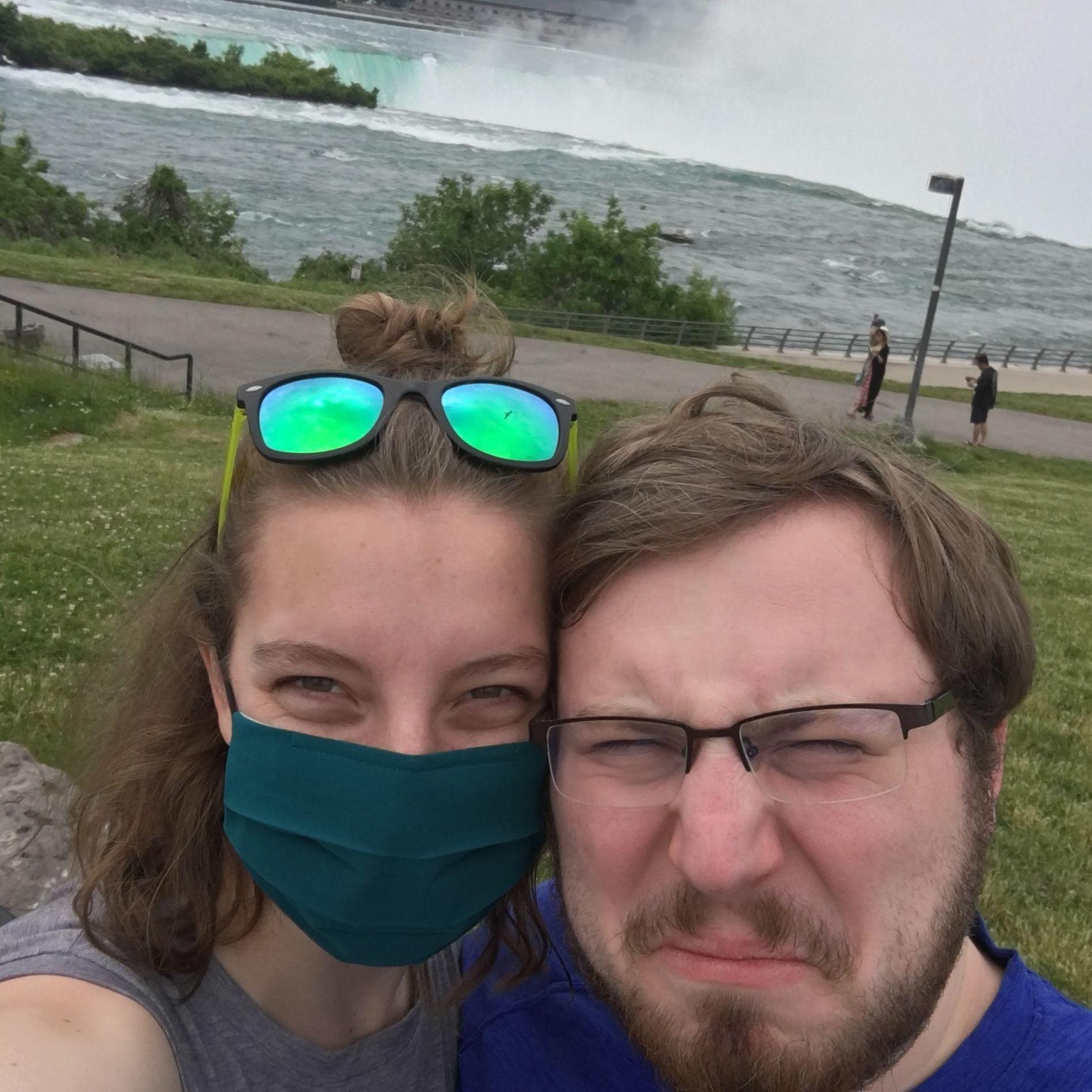 We visited Niagara Falls while moving Mary Kate up to Amherst. David was not a fan of the sun that day