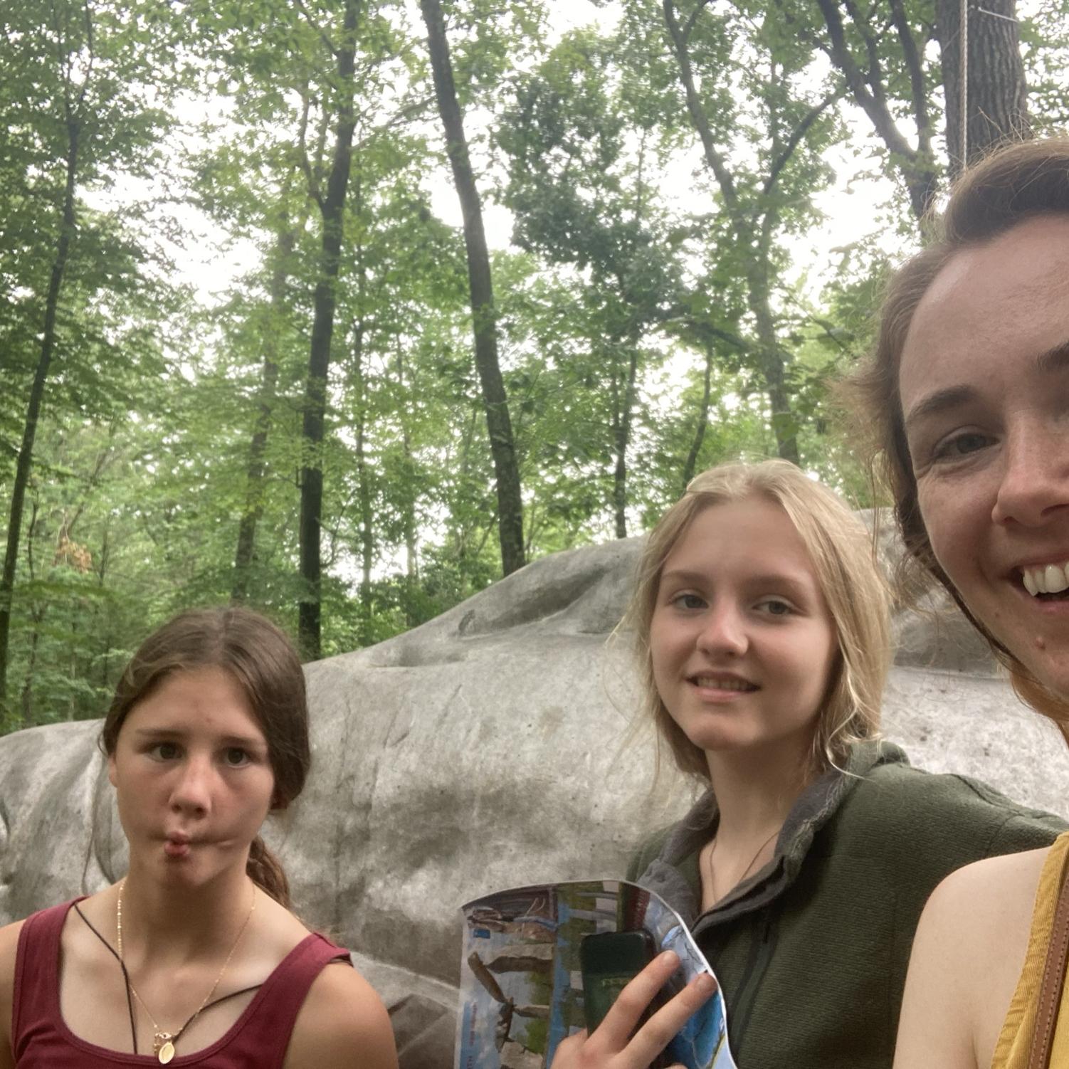 A day at a sculpture garden in Connecticut with Sarah and Julianna