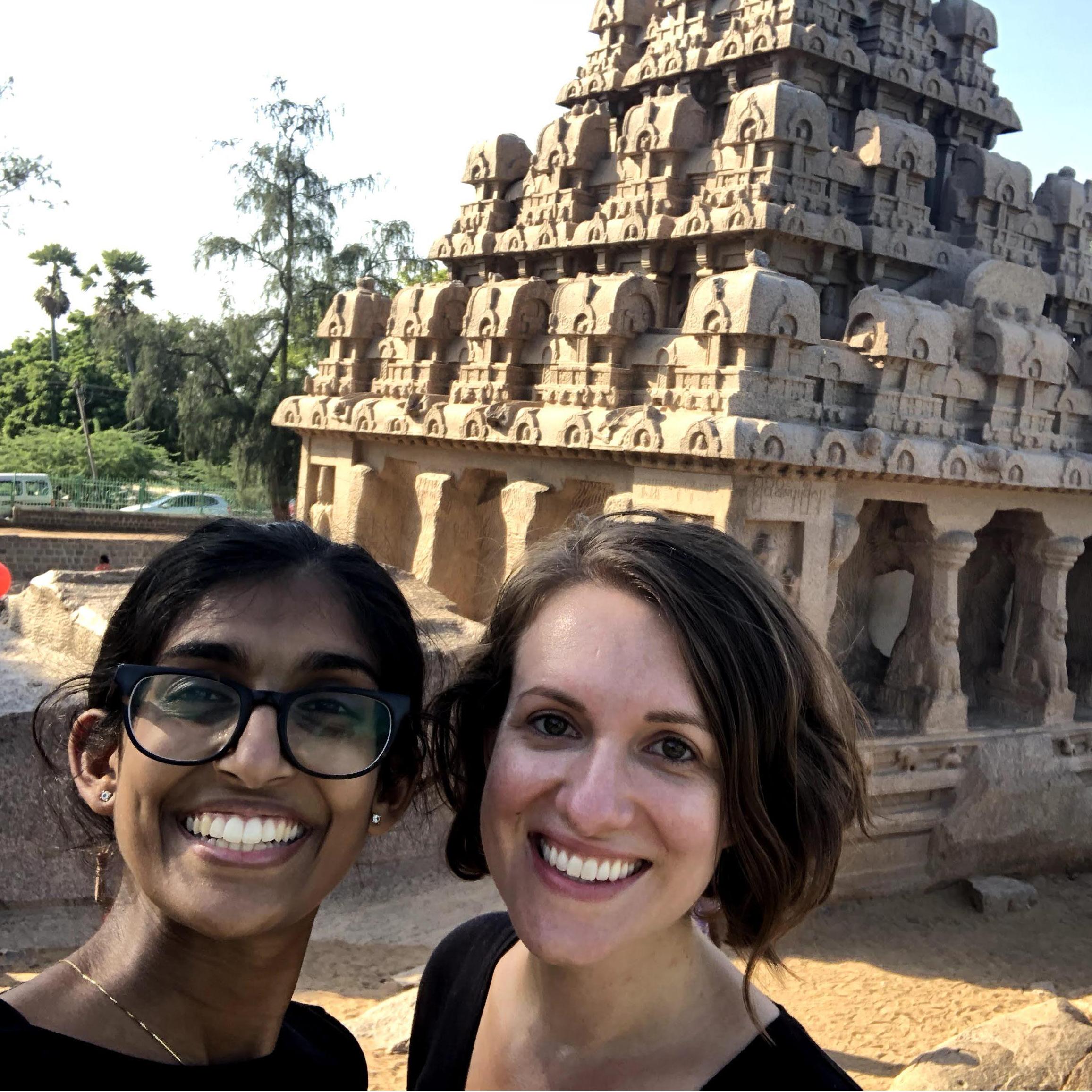 Fending heat exhaustion at Mahabalipuram