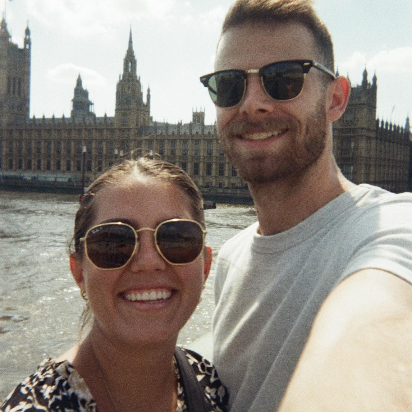 Trying to take a selfie with Big Ben... it worked, kinda..