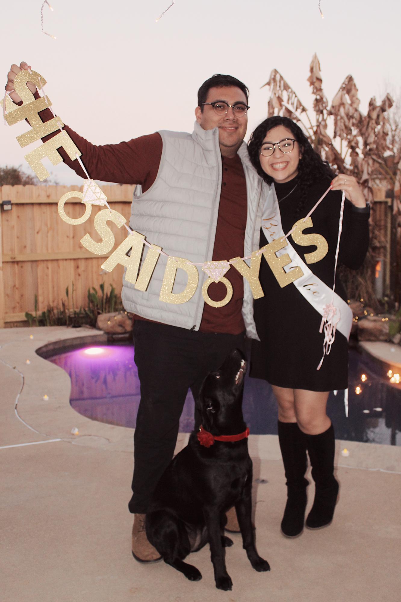 The day Wil proposed!! December 27, 2020! Ya'll have no idea how nervous this man was LOL