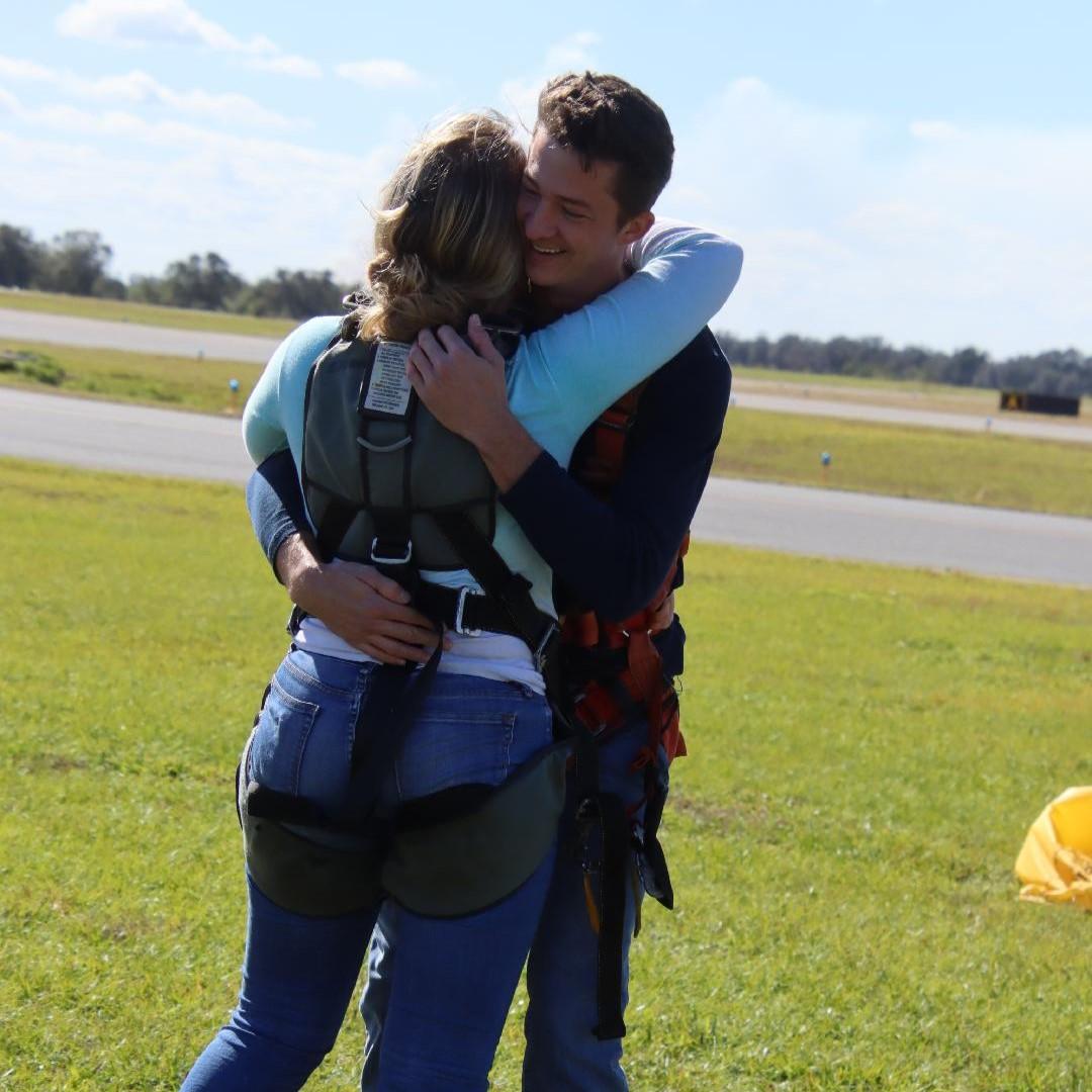 Stirling took my skydiving for the first time!