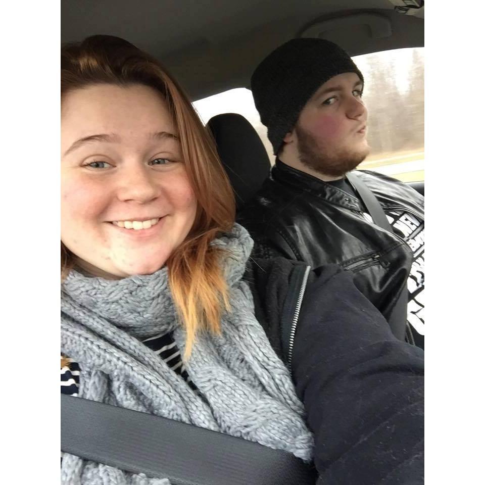 January of 2017 we went to Canada together to see Niagara Falls and snapped this on the way home.