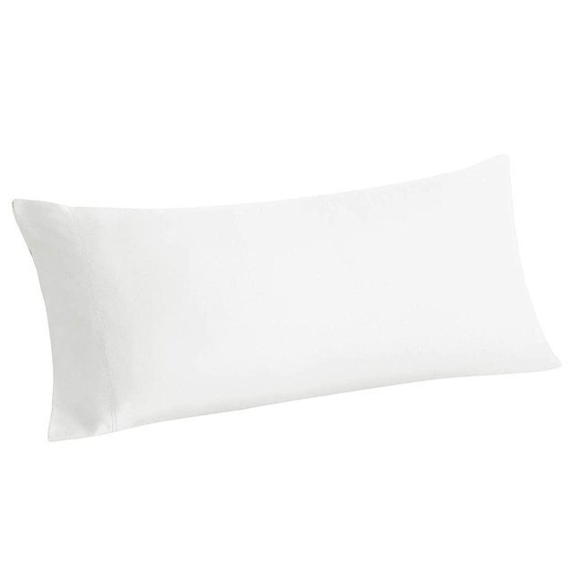 BEDELITE 100% Bamboo Long Pillow Case Body Pillow Cover, Luxury Breathable & Silky Soft Body Pillow Pillowcase, Cooling Full Body Pillow Case for Hot Sleepers, Night Sweats(White, 20x54 Inches)