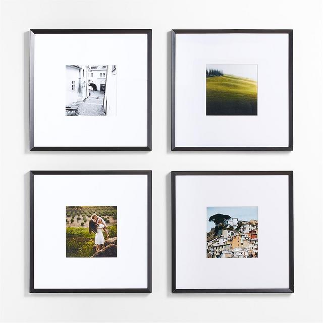 Icon 4-Piece Black 11x11 Gallery Wall Frame Set