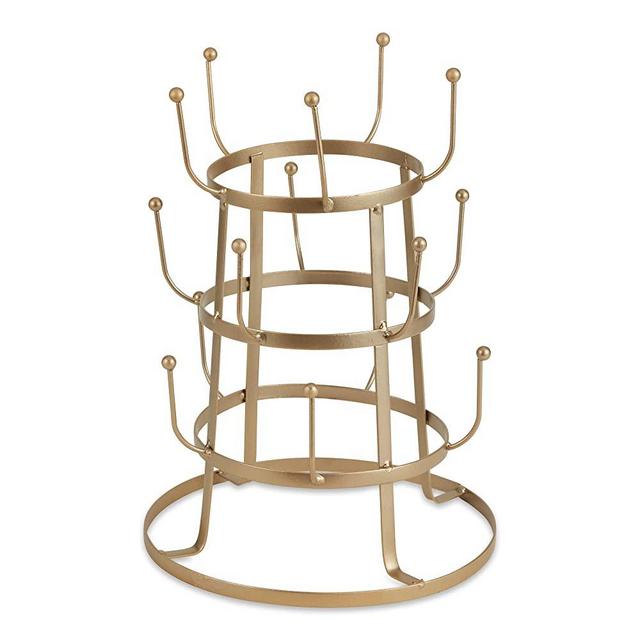 DII Metal Kitchen Storage Collection 3-Tier Mug Tree Stand, 9.5x12.75", Matte Bronze