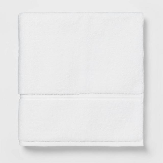 Oversized Spa Plush Bath Towel White - Threshold™