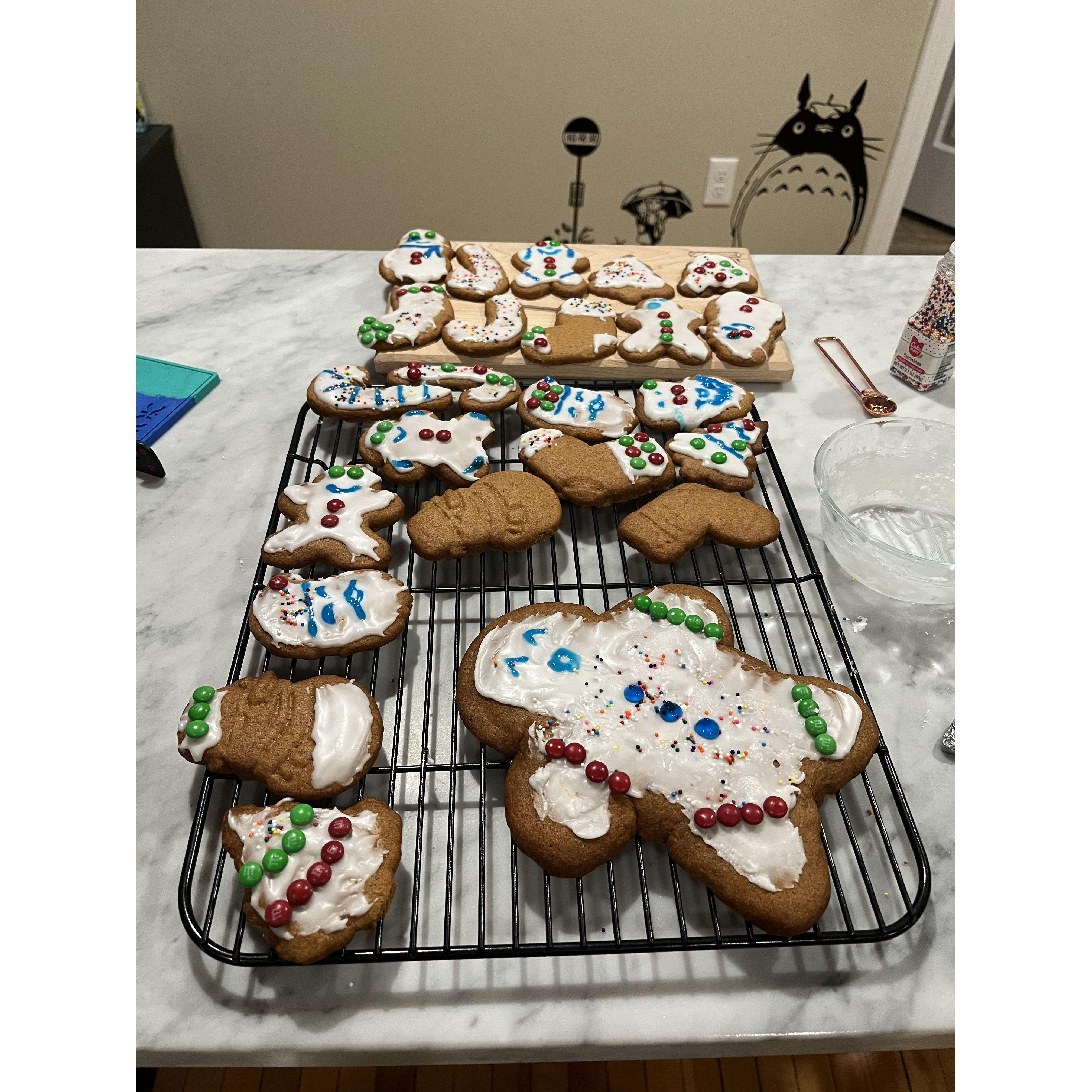 Eric loves baking cookies during the holidays!