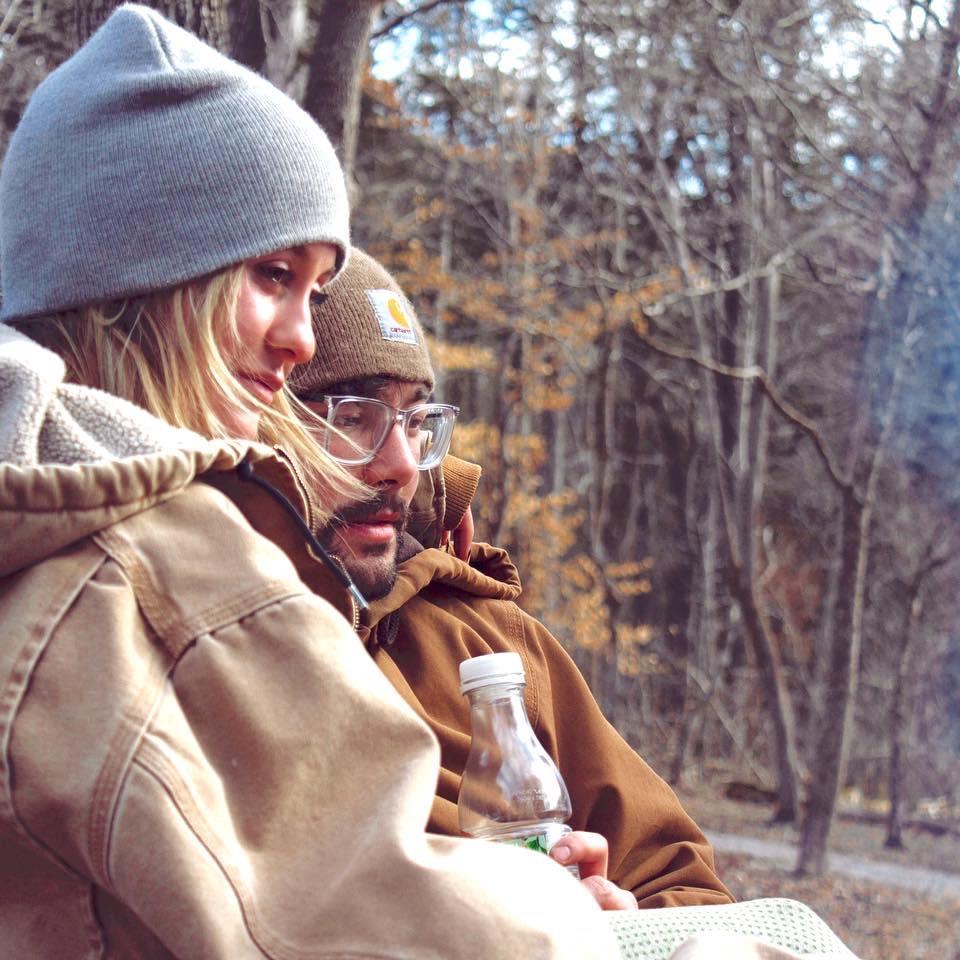 An instant class, this was Callie's first Norris camping trip. It started snowing and they ended up sleeping on a lawn chair next to the fire.