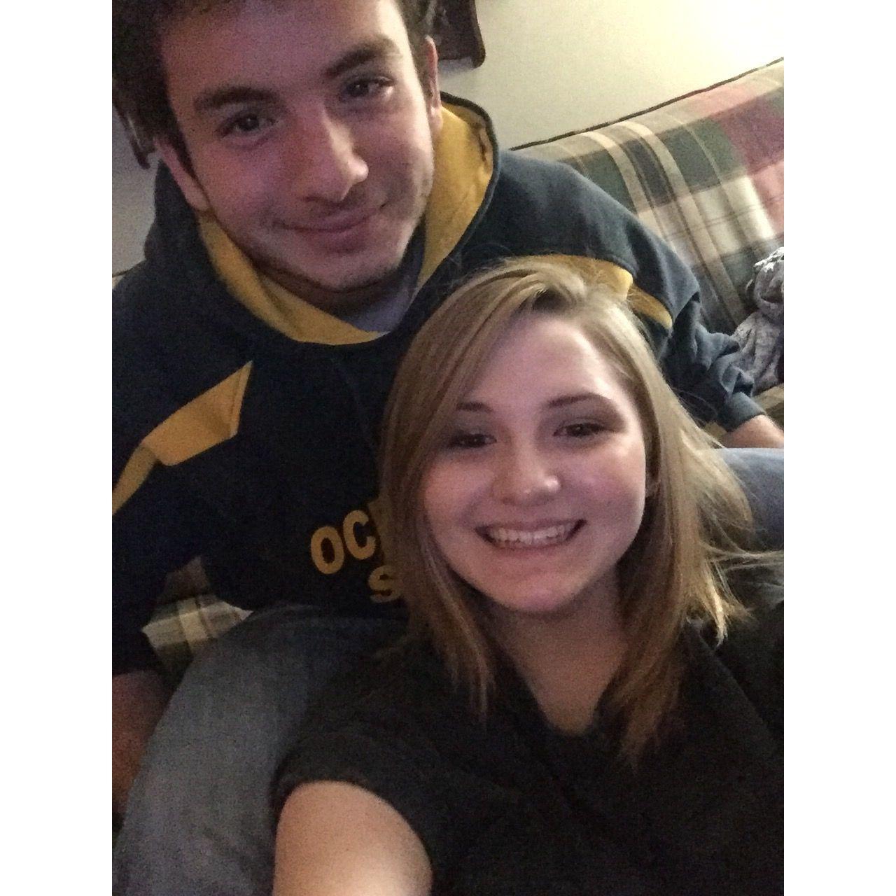 December 2015- One of our first selfies together :)