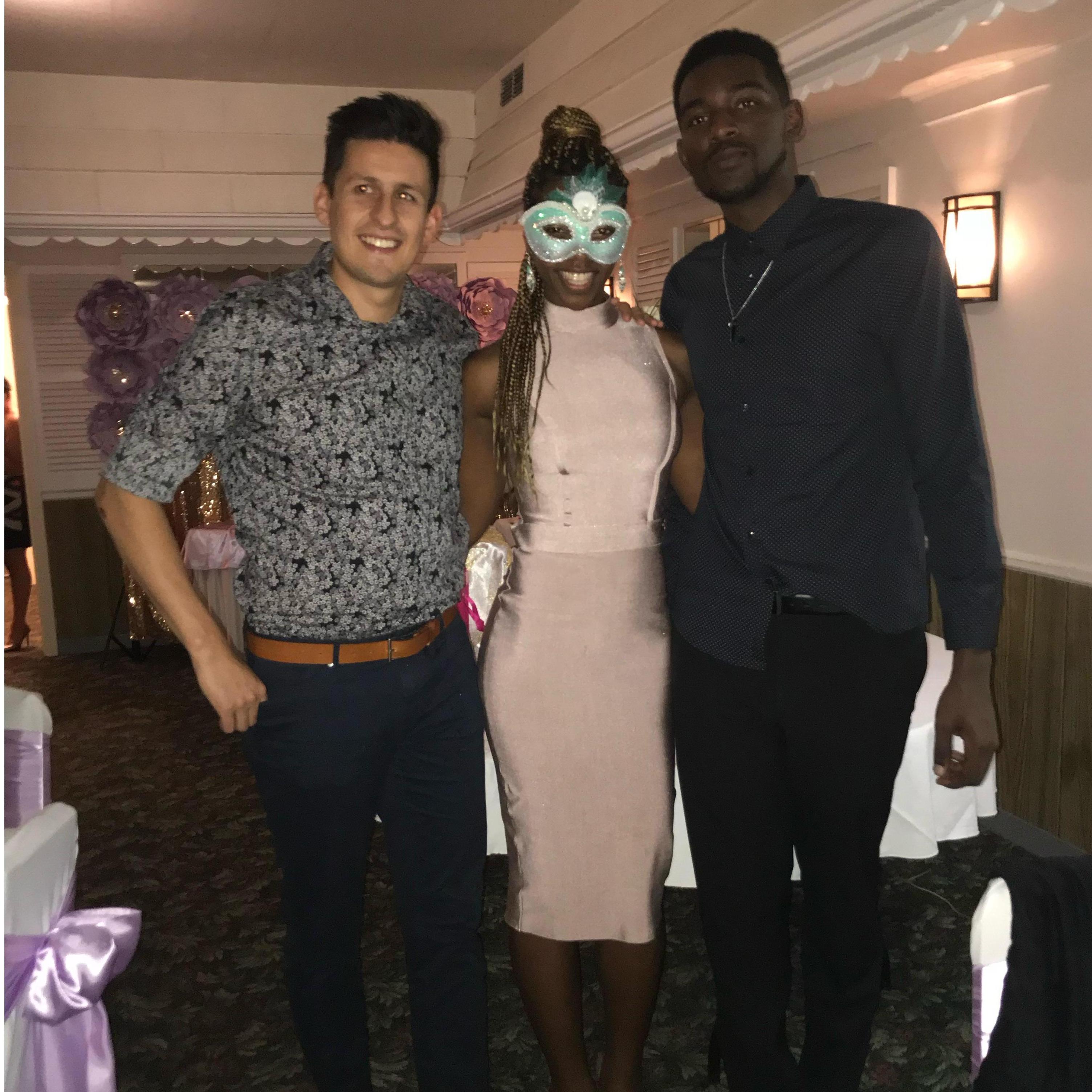 It's always a party with us three.