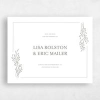 Green Wedding Save the Date - Merrion Frame