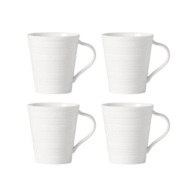 Lenox Tin Can Alley 4 Degree Mugs, Set of 4