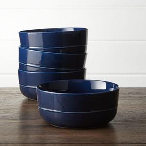 Hue Navy Blue Bowls Set of Four