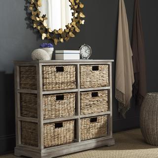 Keenan 6 Wicker Basket Storage Chest