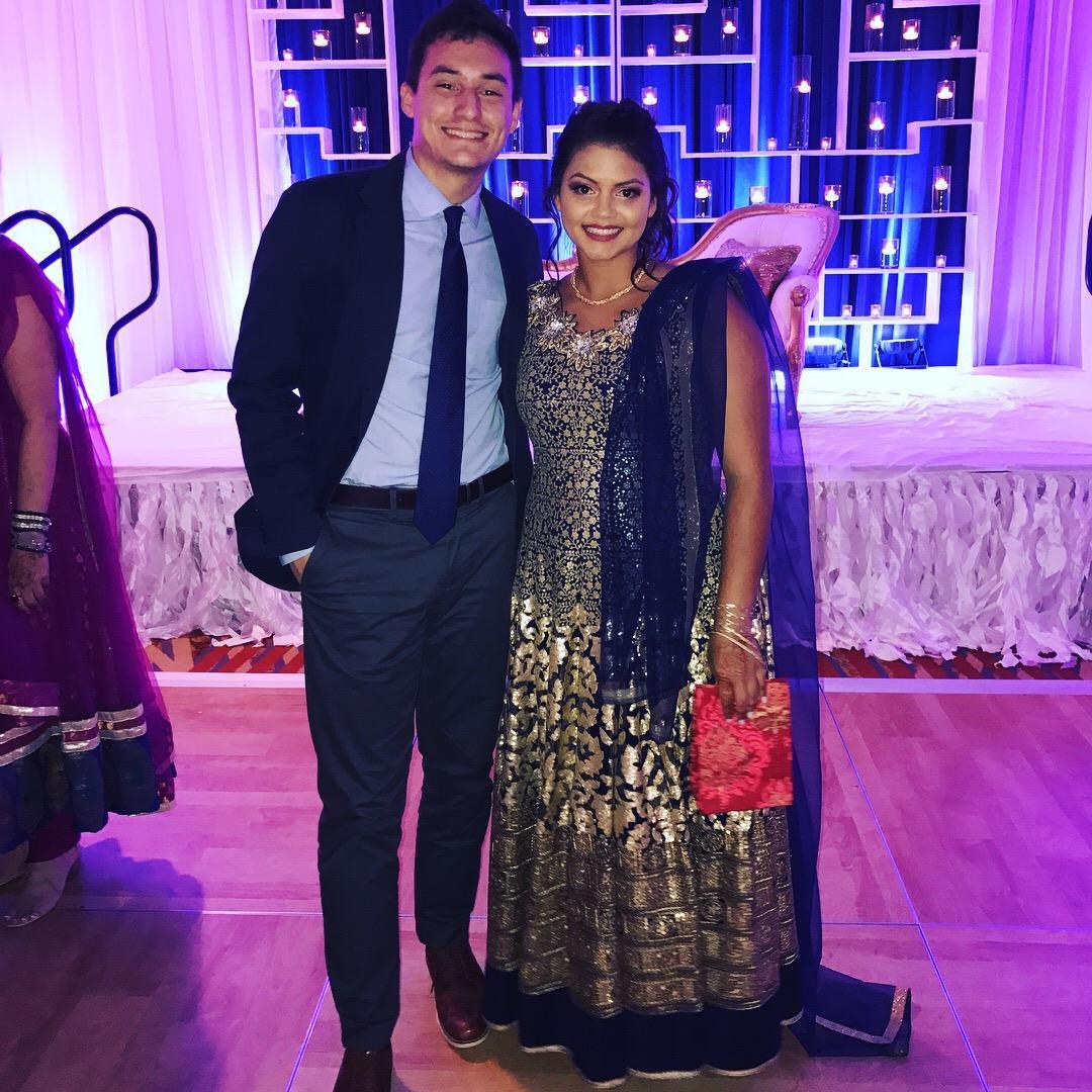 Looking snazzy at Ali and Sadaf's wedding