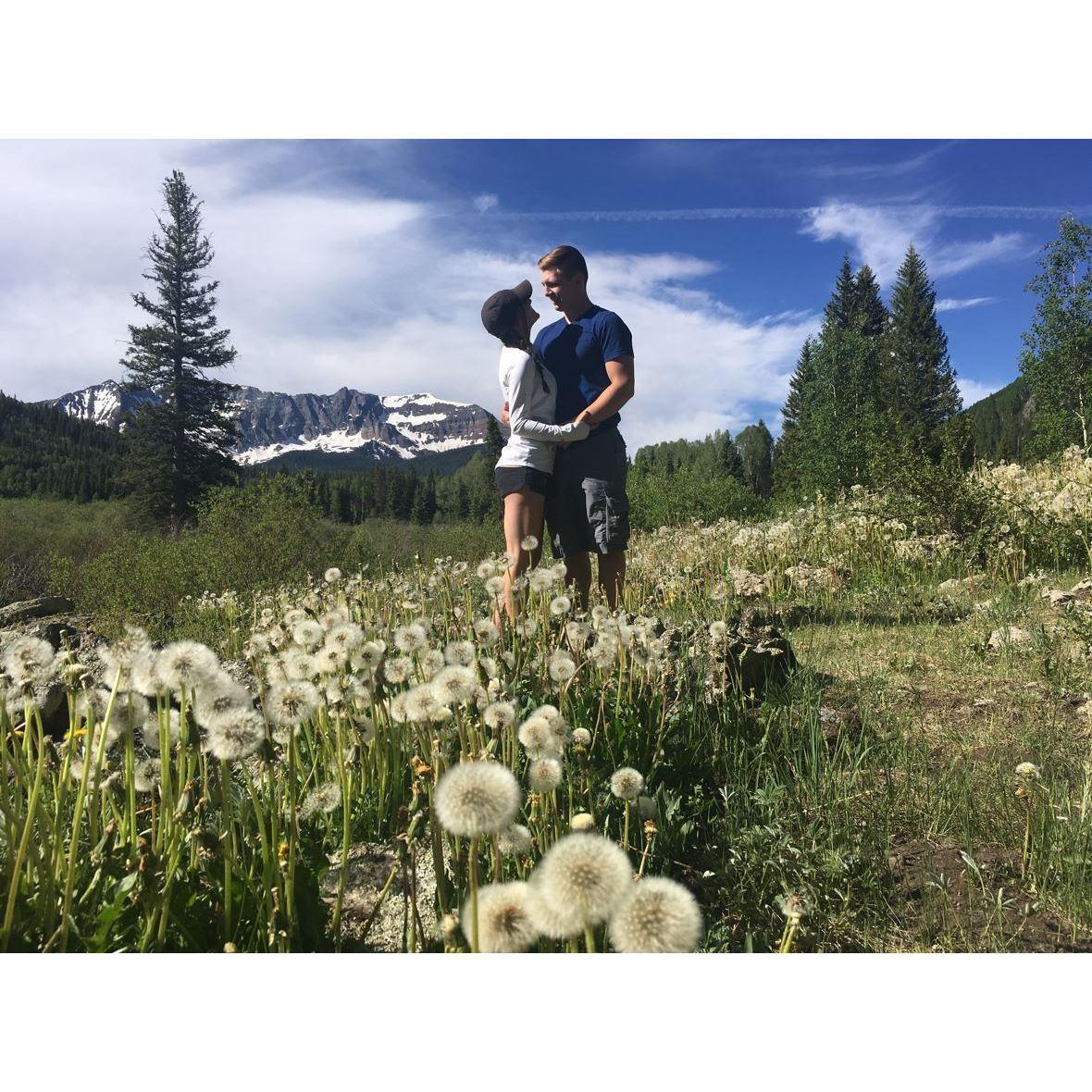 This was our first time camping together in Telluride.
