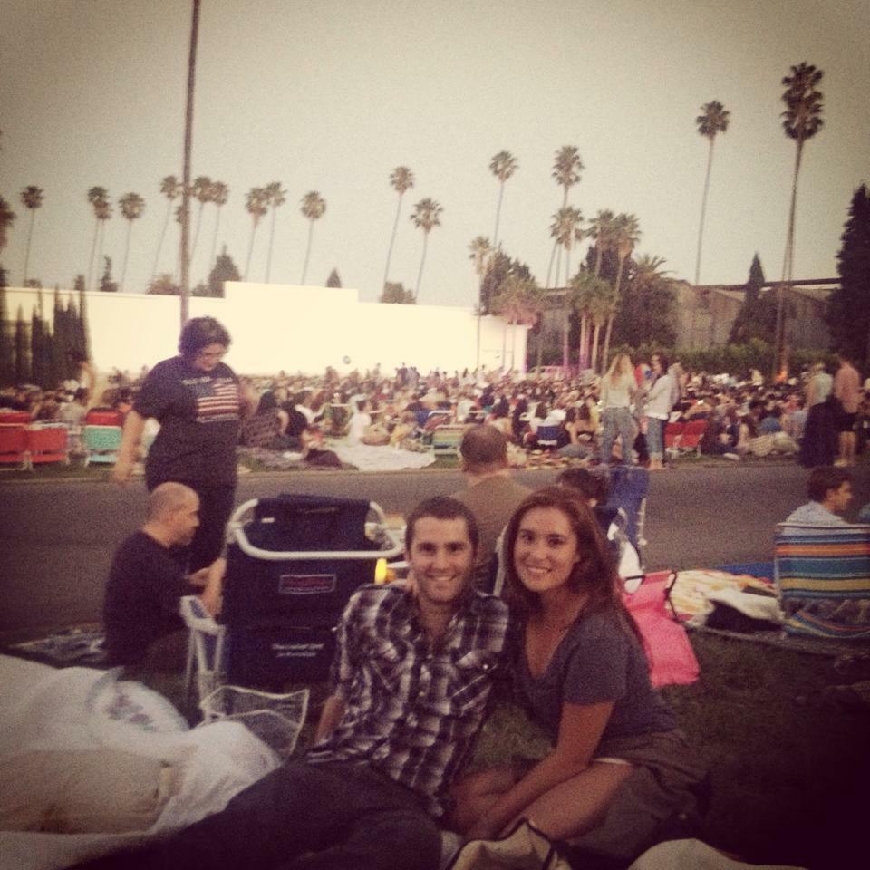In our first summer of dating, we frequented the Cinespia outdoor movie screenings in Hollywood Forever Cemetery.