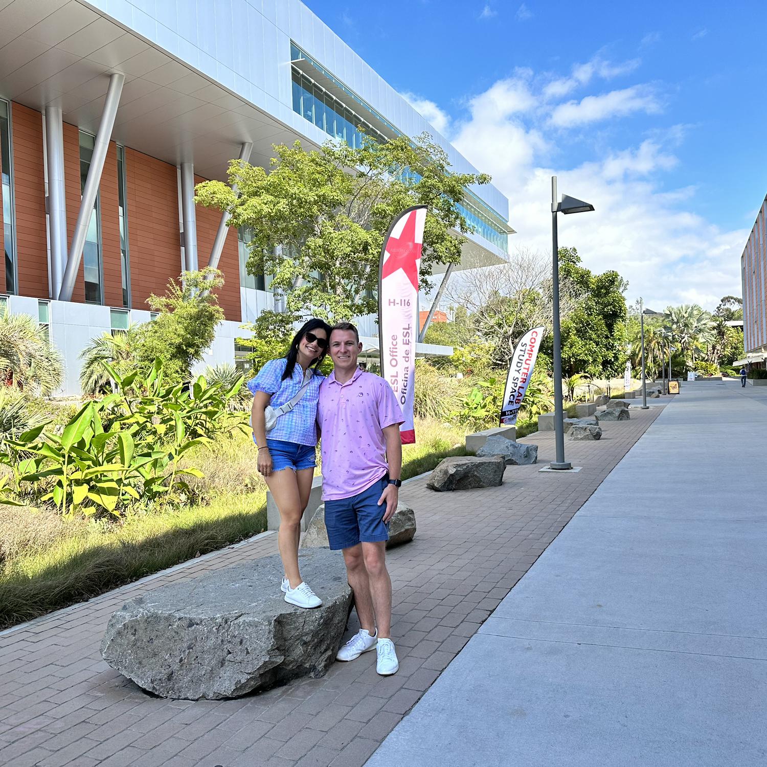 Nobody loves colleges more than Ni! We are so proud of our cousin Nikki whose campus we were visiting!