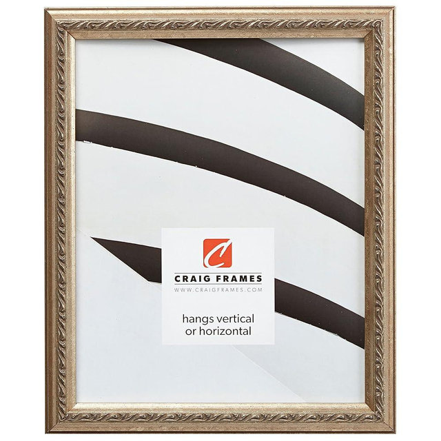 Craig Frames Whittemore, 11x17 Picture Frame, Ornate Silver