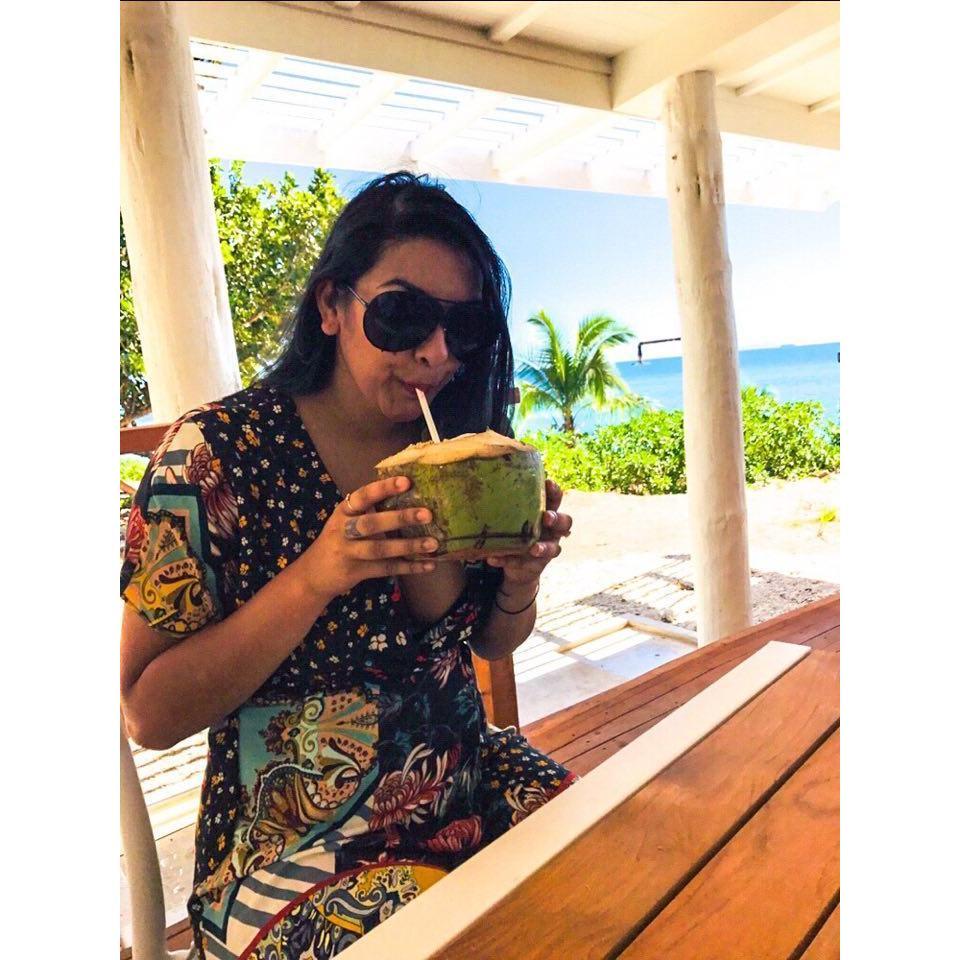 mmm fresh coconut.