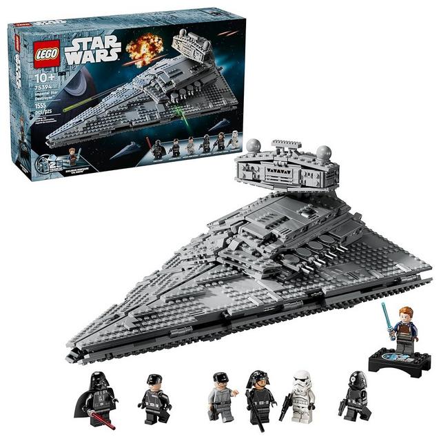 LEGO Star Wars Imperial Star Destroyer Buildable Starship Set, Star Wars Toy for Kids with Darth Vader & 25th Anniversary Minifigure Cal Kestis, Star Wars Fan Gift for Boys, Girls and Fans, 75394