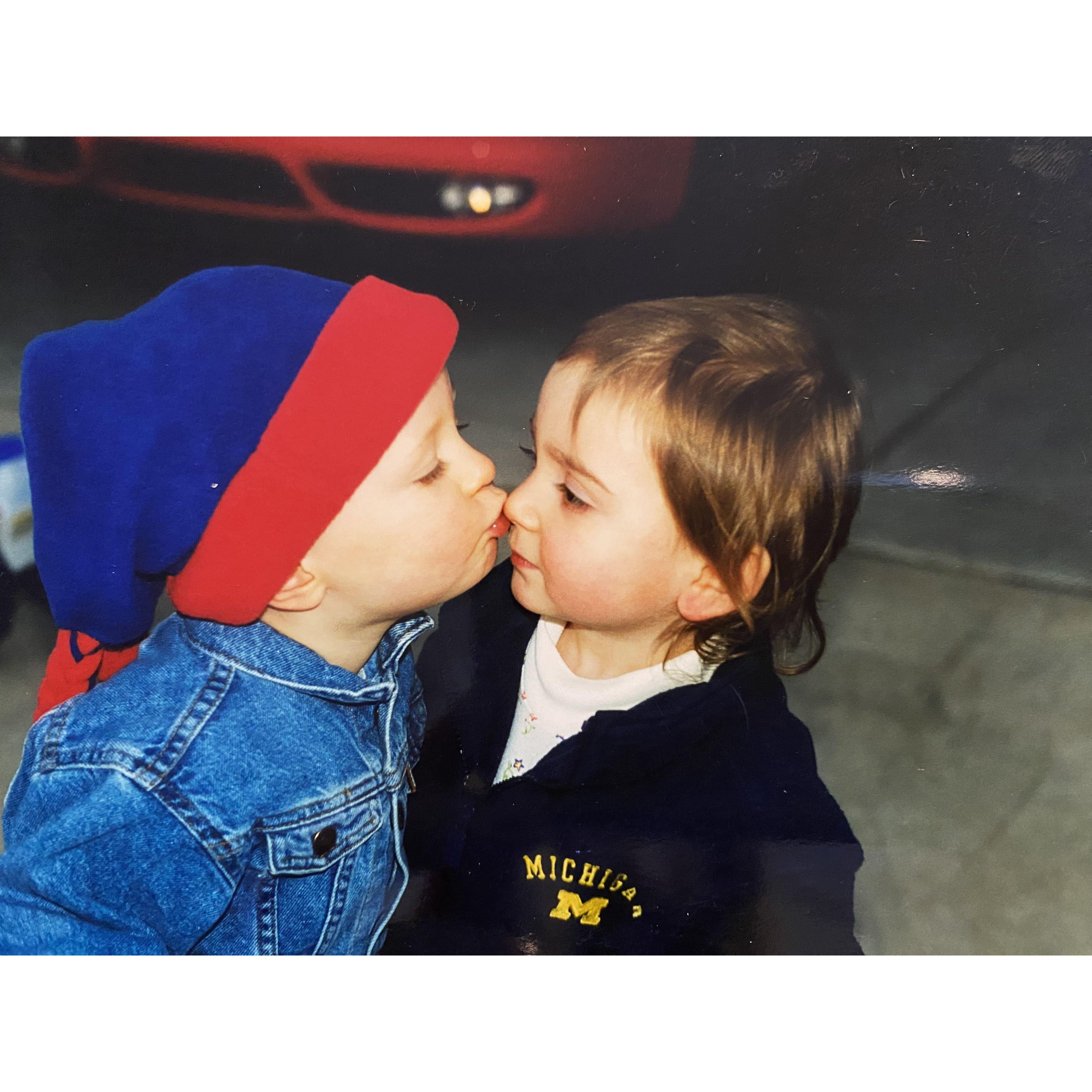 We found a new first photo of us together!