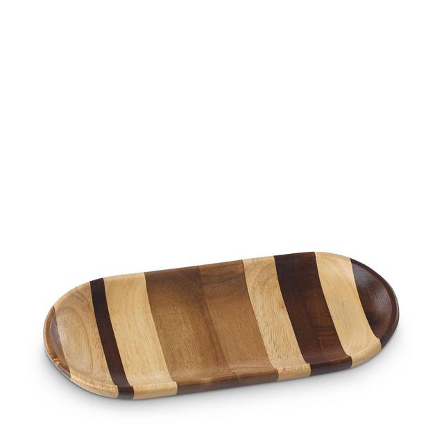 Dansk Signy Striped Wood Small Tray