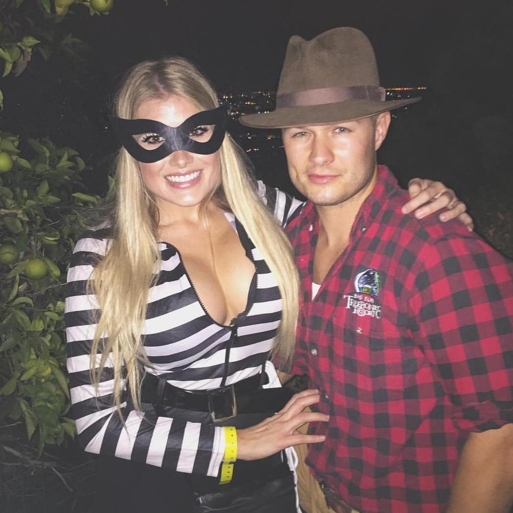 Dressed as a "Hiker and Crime" in honor of our Instagram page @HikersinCrime