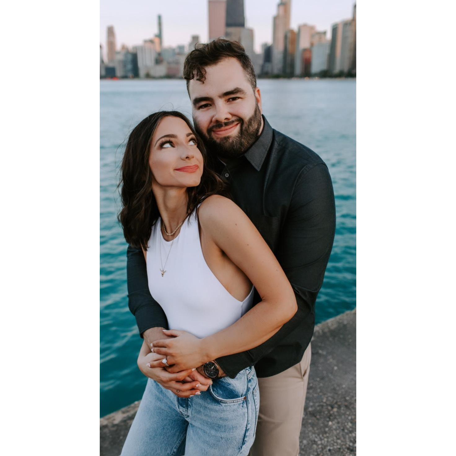 Engagement Shoot on North Ave. Beach