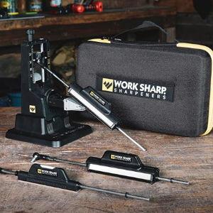 Work Sharp Precision Adjust Elite Knife Sharpener - Adjustable Knife Sharpening System - For Hunting, Serrated & Kitchen Knives
