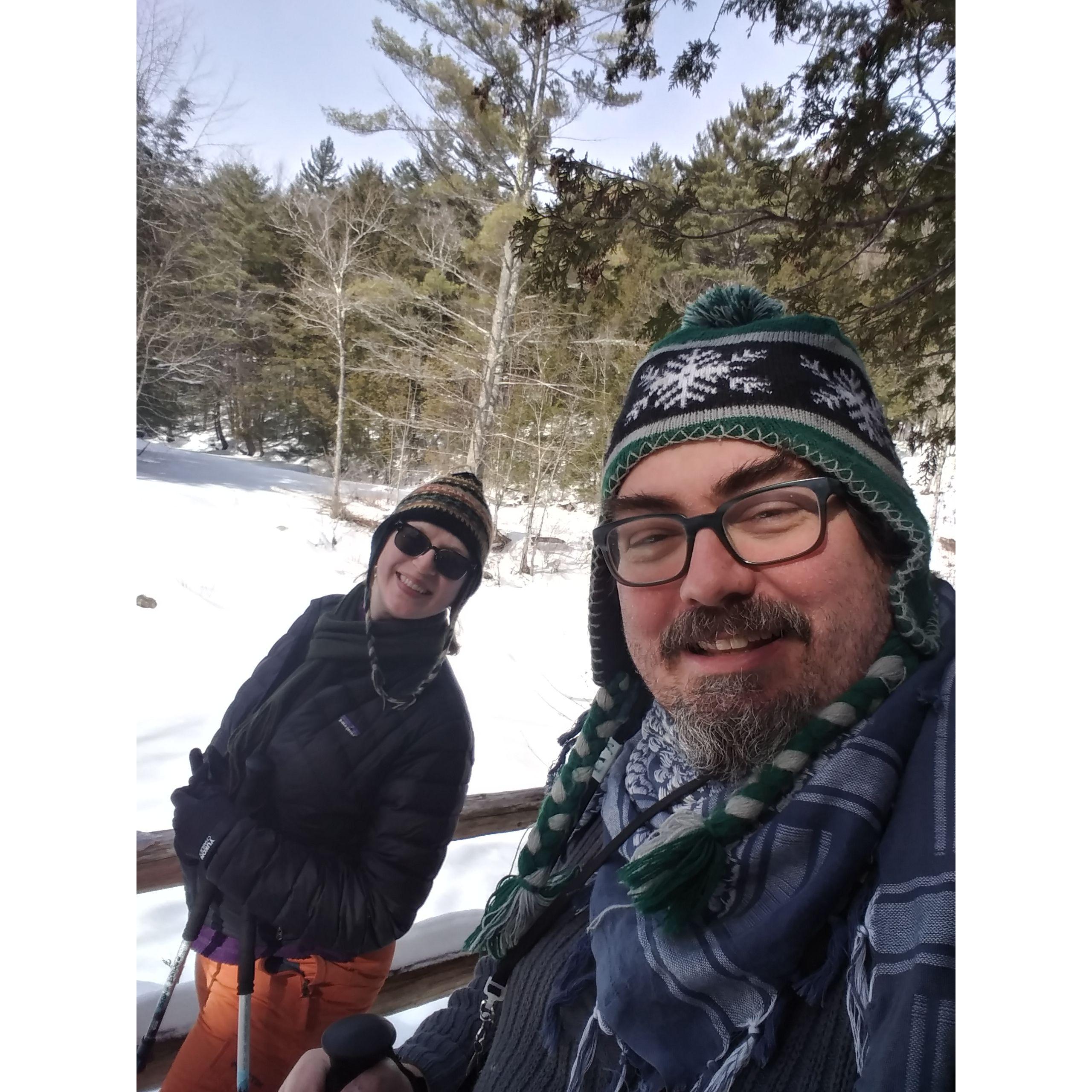 Snow shoeing in the Adirondacks